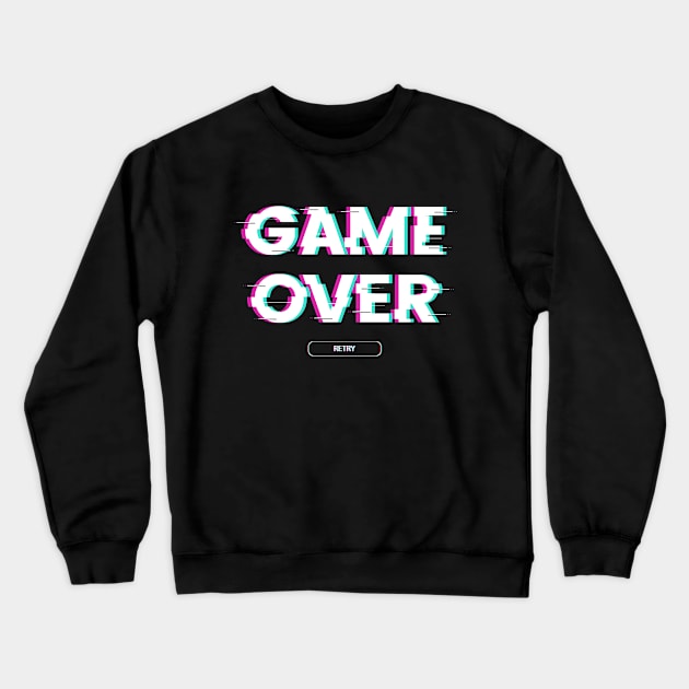 Game Over Crewneck Sweatshirt by TomCage